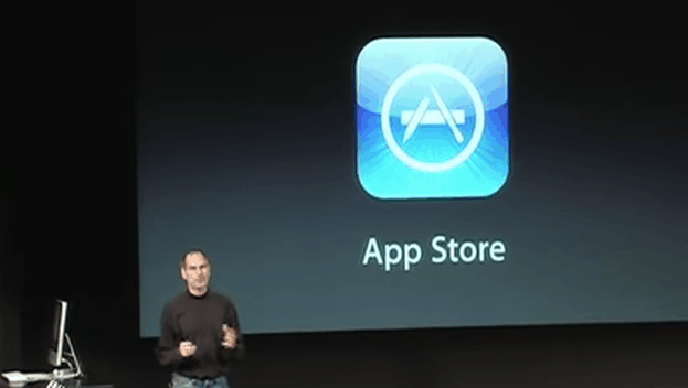 steve jobs announcing the app store