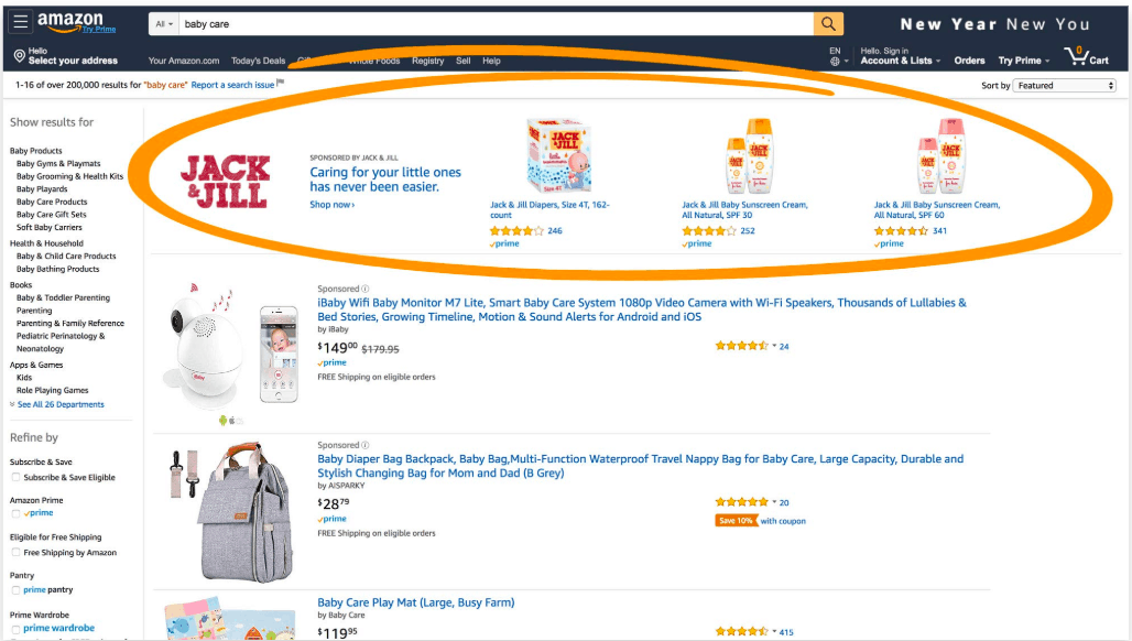 Amazon Product Ads Sponsored Brands