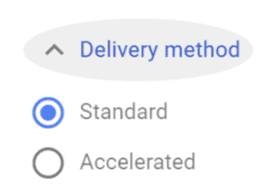 adwords delivery method