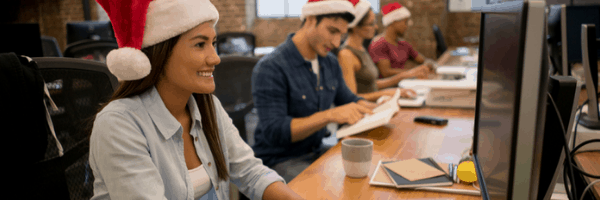 App marketers measure their ad campaigns while wearing holiday hats at work.