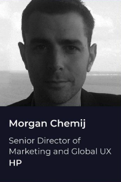Headshot of Morgan Chemij Senior Director of Marketing and Global UX, HP