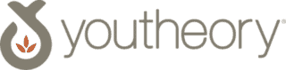Youtheory logo featuring a stylized gray Y icon with an orange three-leaf graphic inside, next to the word youtheory in lowercase gray letters, as seen in the Instacart Ads case study.