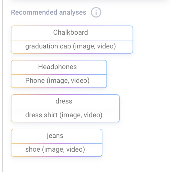 Skai's Creative AI for Video, Recommended analyses
