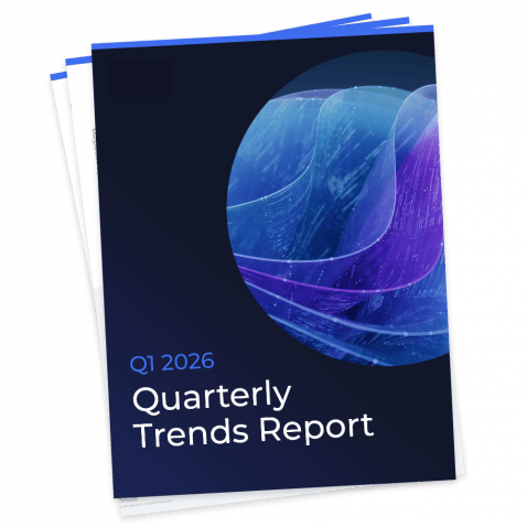 Cover image for the Quarterly Trends Report Q1 2026 by Skai, highlighting digital marketing insights and data-driven strategies for 2026.