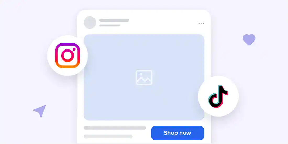 A paid social post running on Instagram and TikTok